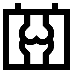 Radiology Xray Icon from Sharp Line Set