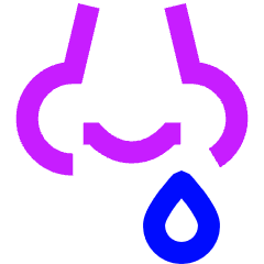 Runny Nose Icon from Sharp Neon Set