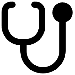 Stethoscope Icon from Plump Solid Set