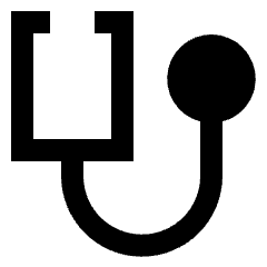 Stethoscope Icon from Sharp Solid Set