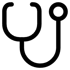 Stethoscope Icon from Plump Line Set