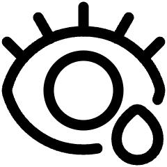 Symptoms Eye Drop Icon from Plump Line Set