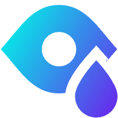 Symptoms Eye Drop Icon from Sharp Gradient Set