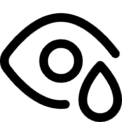 Symptoms Eye Drop Icon from Core Line Set