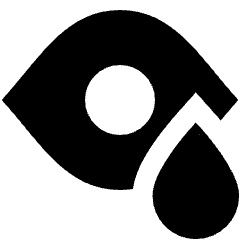 Symptoms Eye Drop Icon from Sharp Solid Set