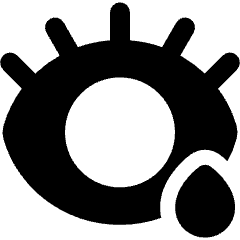 Symptoms Eye Drop Icon from Plump Solid Set