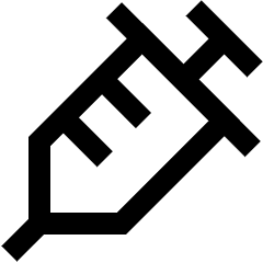 Syringe Icon from Sharp Line Set