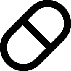Tablet Capsule Icon from Micro Line Set