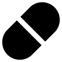 Tablet Capsule Icon from Sharp Solid Set