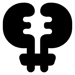 Urology Unirary Tract Icon from Core Solid Set