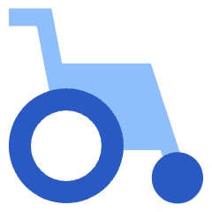 Wheelchair Icon from Sharp Flat Set