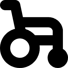 Wheelchair Icon from Micro Solid Set
