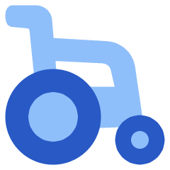 Wheelchair Icon from Plump Flat Set