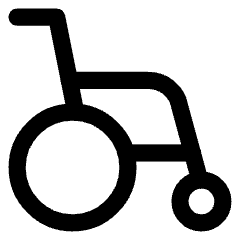 Wheelchair Icon from Core Line Set