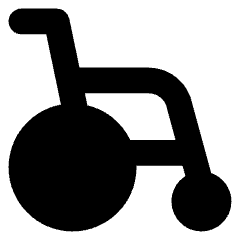 Wheelchair Icon from Core Solid Set