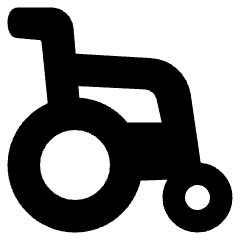 Wheelchair Icon from Plump Solid Set