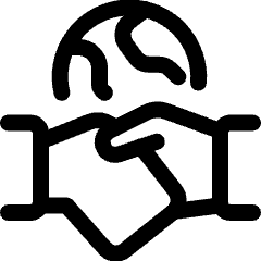 Global Colaboration Handshake Icon from Ultimate Regular Set