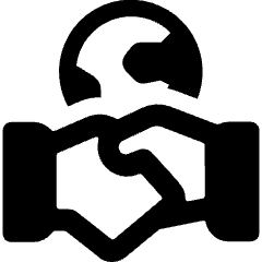 Global Colaboration Handshake Icon from Ultimate Bold Set