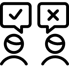 Team Approve Disapprove Icon from Ultimate Light Set