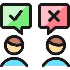 Team Approve Disapprove Icon from Ultimate Colors Set