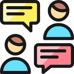 Team Chat Icon from Ultimate Colors Set