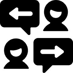 Team Exchange Chat Icon from Ultimate Bold Set