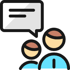 Team Meeting Chat Icon from Ultimate Colors Set