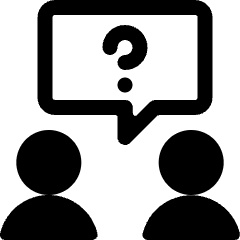 Team Meeting Message Question 1 Icon from Ultimate Bold Set