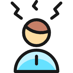 User Man Stress Icon from Ultimate Colors Set
