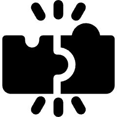 Work Together Solve Puzzle Icon from Ultimate Bold Set