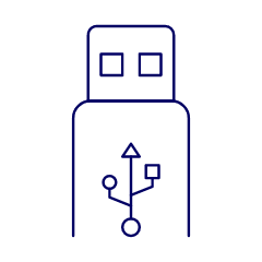 Flash Drive Illustration from UX Line Set