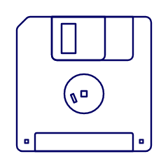 Floppy Disk 1 Illustration from UX Line Set