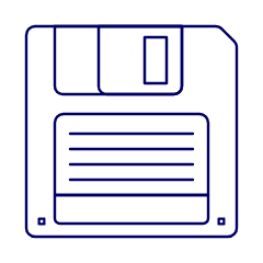 Floppy Disk 2 Illustration from UX Line Set