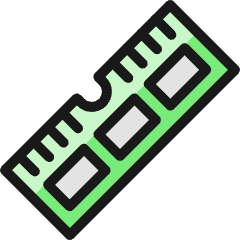 Computer Ram Icon from Ultimate Colors Set