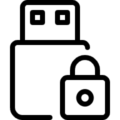 Flash Drive Lock Icon from Ultimate Light Set