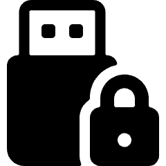 Flash Drive Lock Icon from Ultimate Bold Set