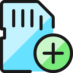 Sd Card Add Icon from Ultimate Colors Set