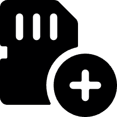 Sd Card Add Icon from Ultimate Bold Set