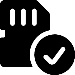 Sd Card Check Icon from Ultimate Bold Set