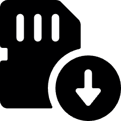 Sd Card Download Icon from Ultimate Bold Set