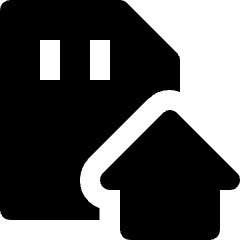 Sd Card Home Icon from Nova Solid Set