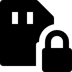 Sd Card Lock Icon from Nova Solid Set