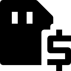 Sd Card Money Fund Icon from Nova Solid Set