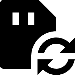 Sd Card Refresh Icon from Nova Solid Set