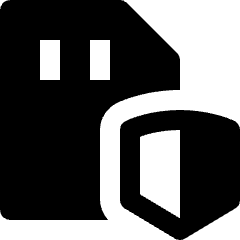 Sd Card Security Icon from Nova Solid Set