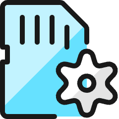 Sd Card Settings Icon from Ultimate Colors Set