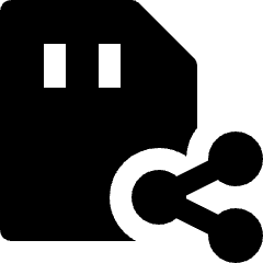 Sd Card Share Icon from Nova Solid Set