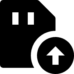 Sd Card Upload Icon from Nova Solid Set