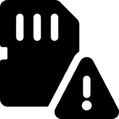 Sd Card Warning Icon from Ultimate Bold Set