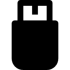 Usb Stick Icon from Nova Solid Set